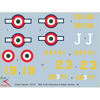 ED72016 Italian Cobras #1 - Bell P-39 in Regia Aeronautica - part 1