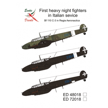 ED72018 First heavy night fighters in Italian service - Bf 110C-3 in Regia Aeronautica