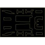 CV72001 f-16a/b/c/d strengthening plates - vinyl
