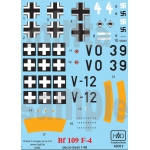 HAD48087 Messerschmitt Bf 109 F-4/b part II.(white 1+ - Luftwaffe, V0+39 Heppes Aladár, V-+12)