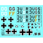 48155 Messerschmitt Bf 110 D-3/E-2 “Africa” part 2 decal sheet 1:48