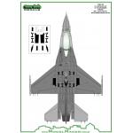 CV48001 f-16a/b/c/d strengthening plates - vinyl