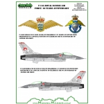 D72092 F-16A Royal Danish Air Force 66 Years anniversary