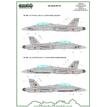 D72089 F/A-18 SPAIN STANDARD MARKINGS + STENCILS