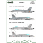 D72089 F/A-18 SPAIN STANDARD MARKINGS + STENCILS