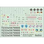 D72095 German Typhoons Stencils & insignias