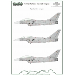 D72095 German Typhoons Stencils & insignias
