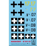 HAD48064 Messerschmitt Bf 109 F-4 yellow 17, V-+03, V-+07, yellow 7)