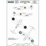 IM32701 Supermarine Spitfire roundels and fin flashes - EARLY