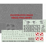 MD32180 Polish MiG-21UM Tiger Schemes Part I
